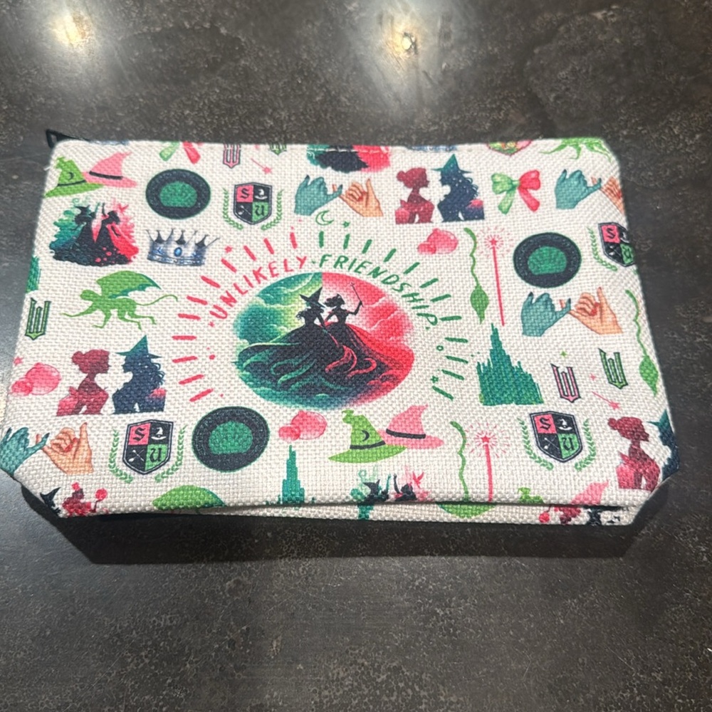 A Musical “Wicked” Theatre Zipper Pouch Makeup Bag